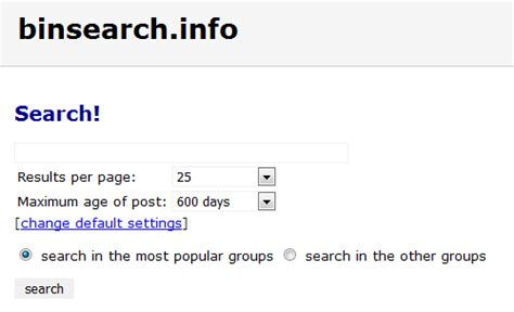 bitsearch|binsearch database.